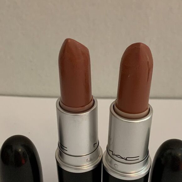 2X MAC Matte Lipstick MEHR USED Original Formula VTG nude Pink *SEE PHOTOS* Pink - Picture 6 of 9